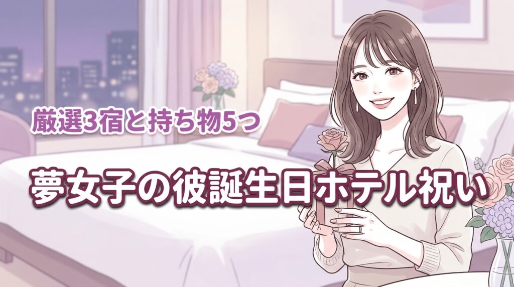 夢女子が彼の誕生日をホテルで祝う！おすすめ3選と準備すべき5つの持ち物