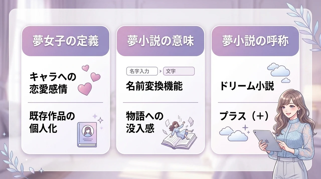 「夢女子」と「夢小説」とは？意味や言葉の定義を徹底解説